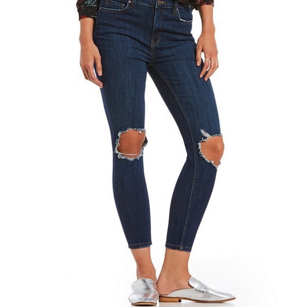 Free People Busted Knee Jeans